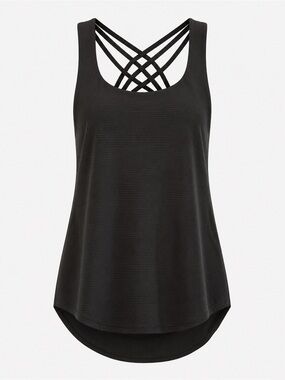 Lululemon Free To Be Wild 2 In 1 Tank Top - Brown/Mini Stripe